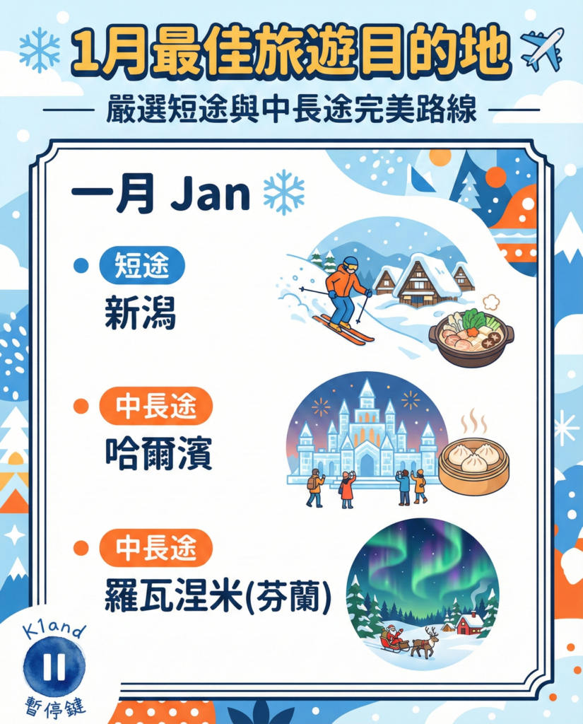 1月旅行推薦