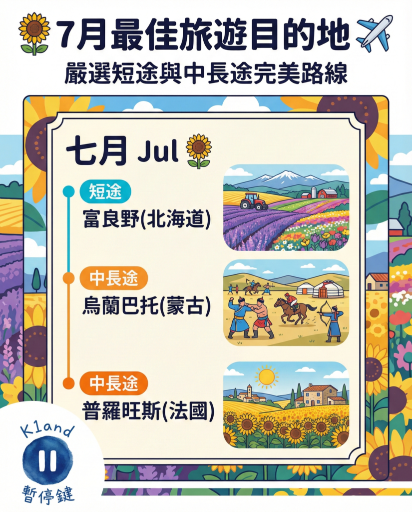 7月旅行推薦