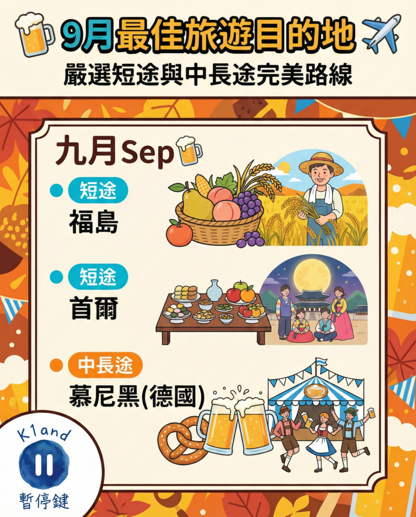 9月旅行推薦