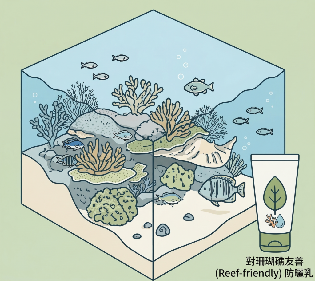 Reef-friendly防曬乳