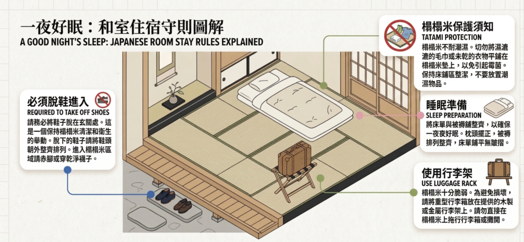 榻榻米房間守則