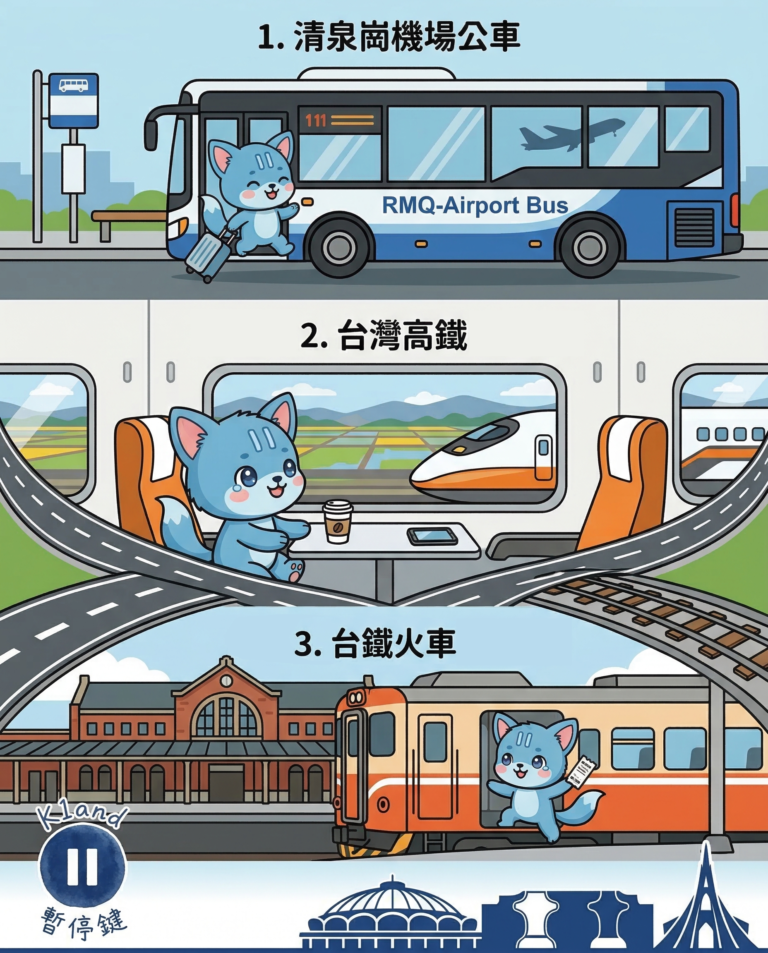 旅客必讀！台中機場、高鐵轉乘與台鐵前往台中市區詳細指南