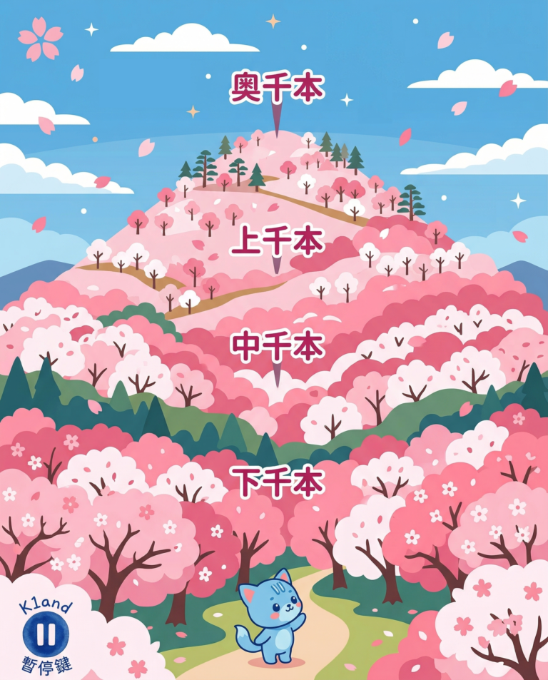 吉野山櫻花維持長達近一個月的「一目千本」粉色絕景！