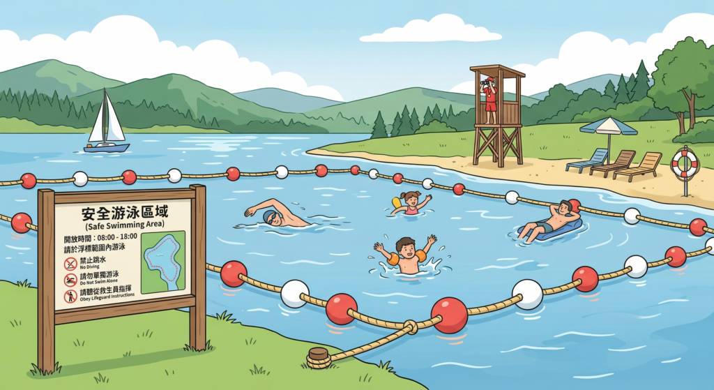 安全游泳區域