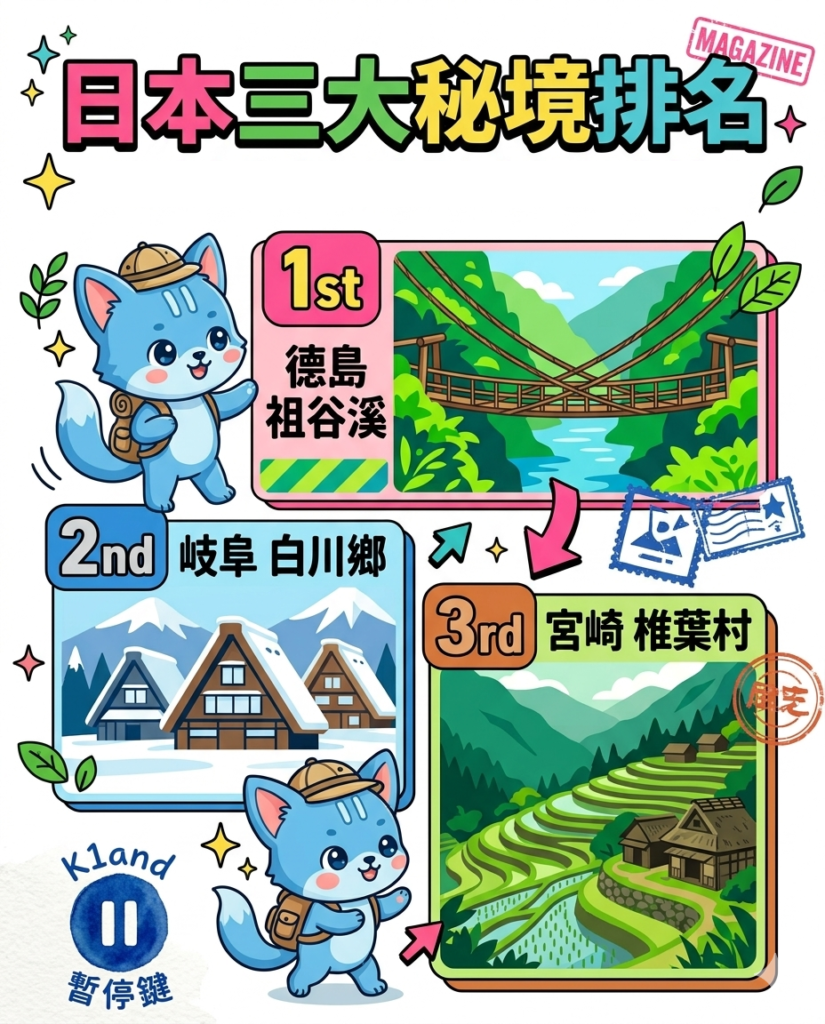 日本三大秘境排名