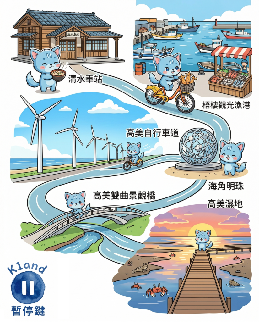 高美濕地一日遊