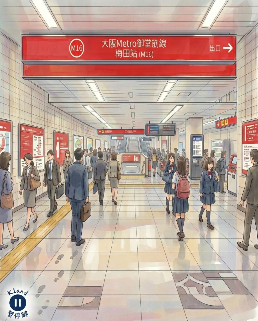 大阪Metro御堂筋線梅田站