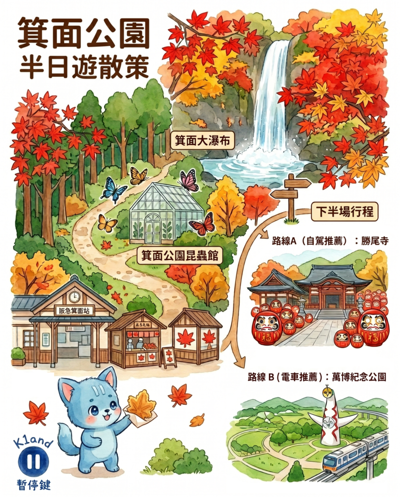箕面公園半日遊