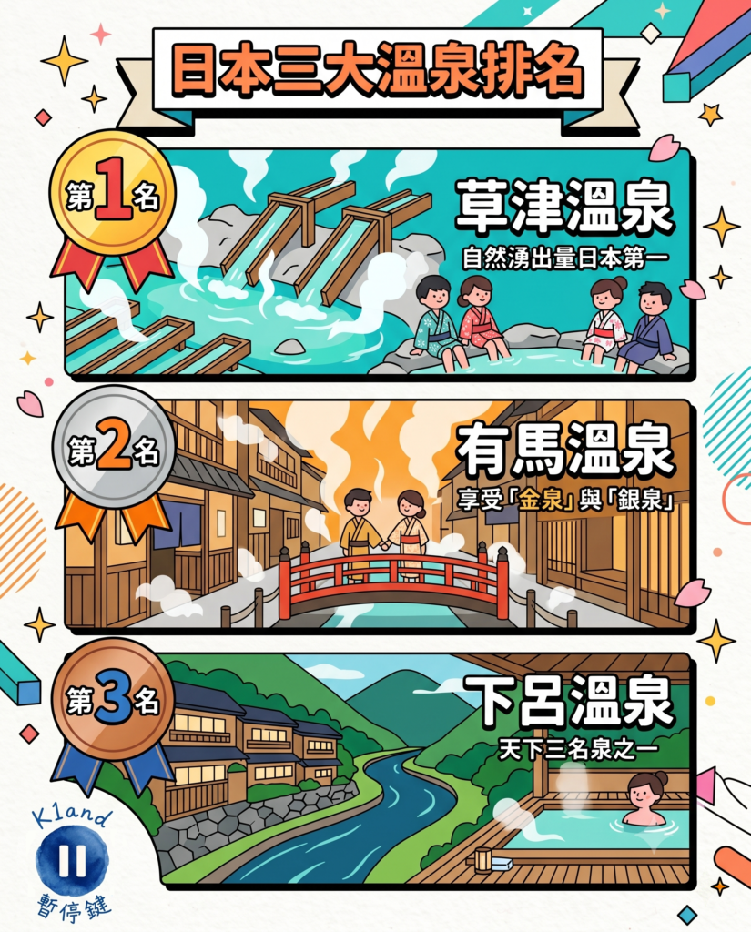 日本三大溫泉排名