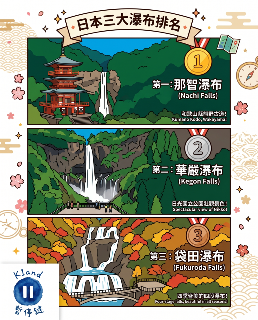 日本三大瀑布排名