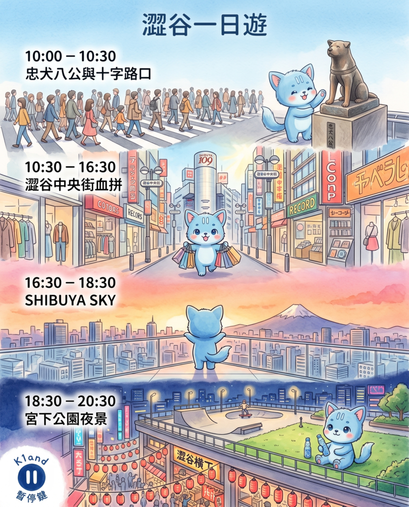 澀谷一日遊