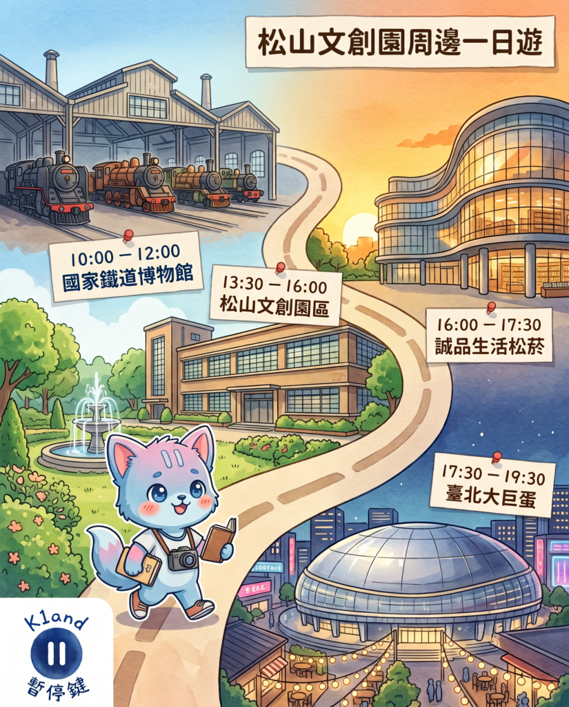 松山文創園區周邊一日遊