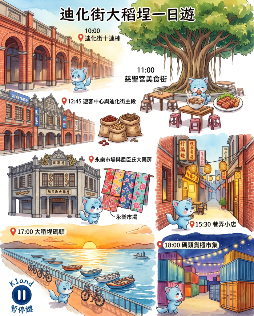 迪化街大稻埕一日遊